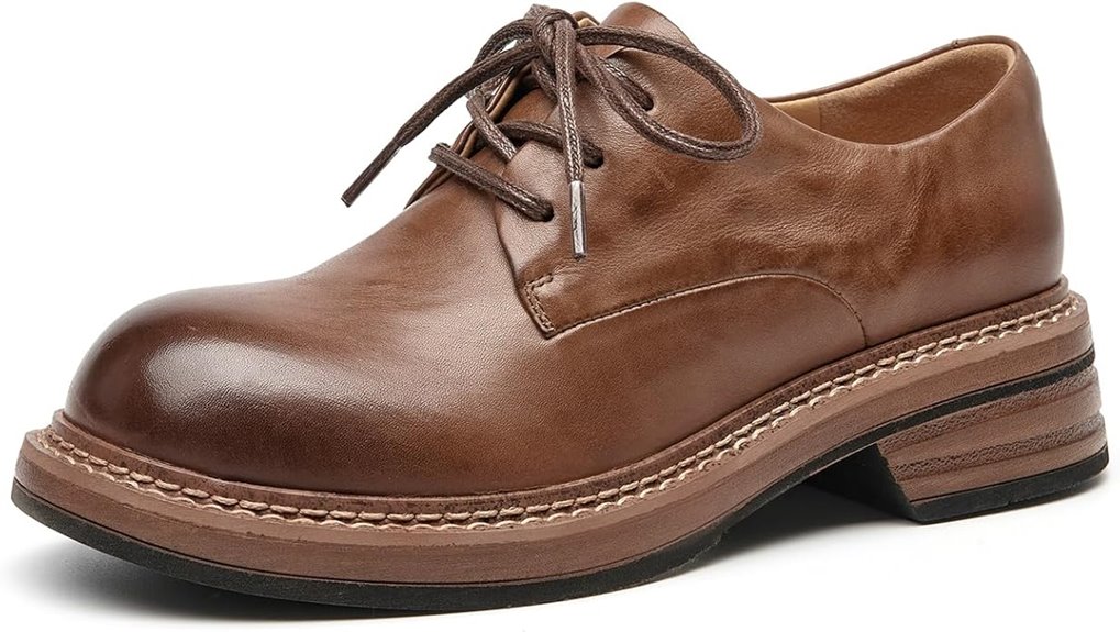 stylish women s leather oxfords
