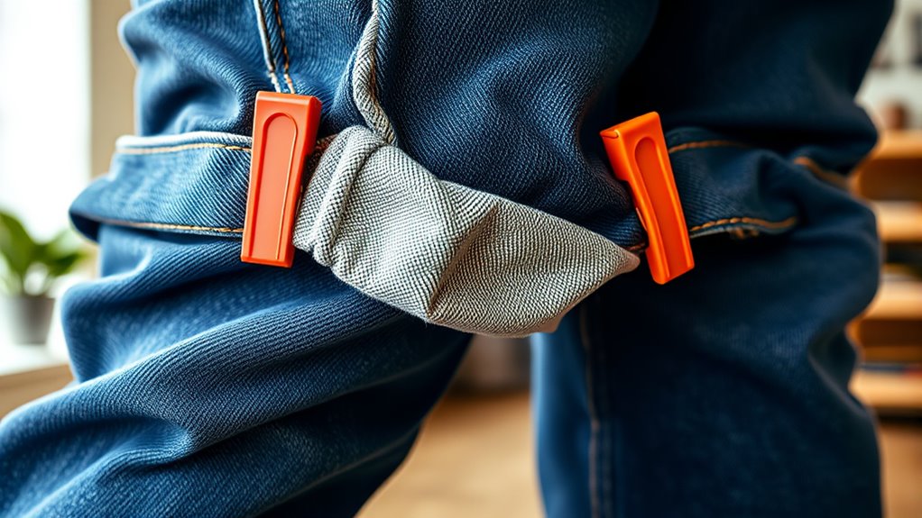 temporary hem length adjustment