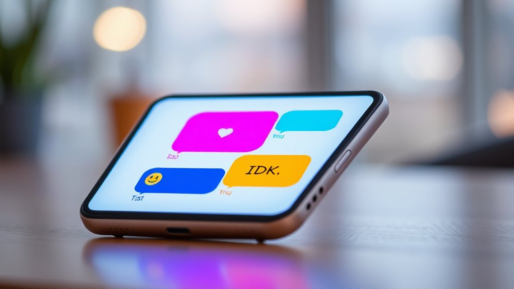 texting language evolution timeline