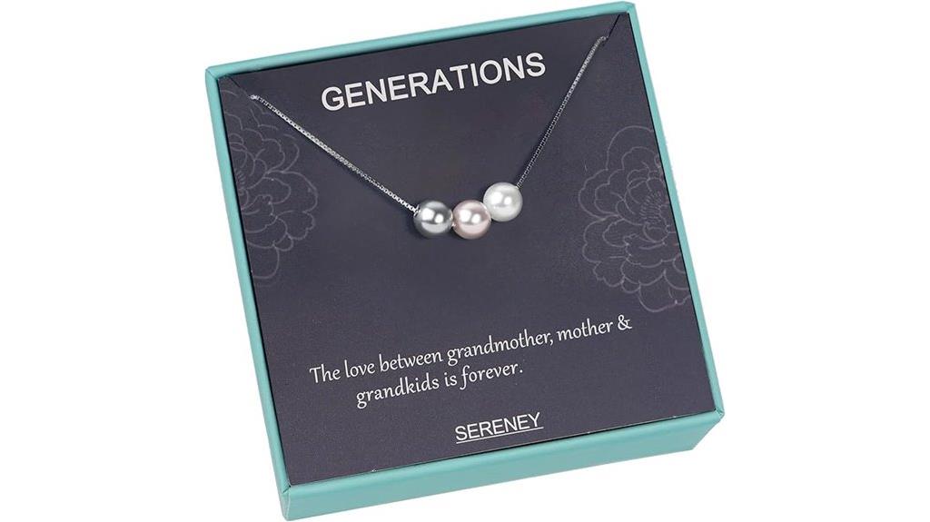 three generation family necklace