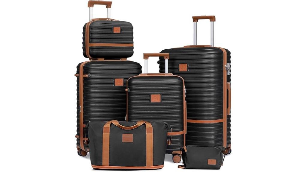 three piece luggage set