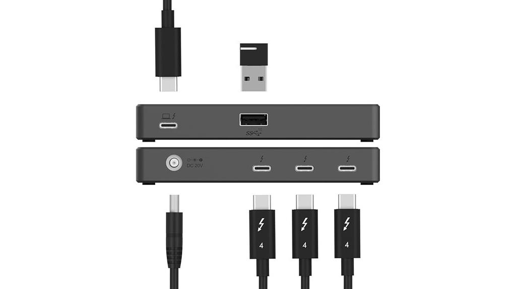 thunderbolt 4 hub dual displays
