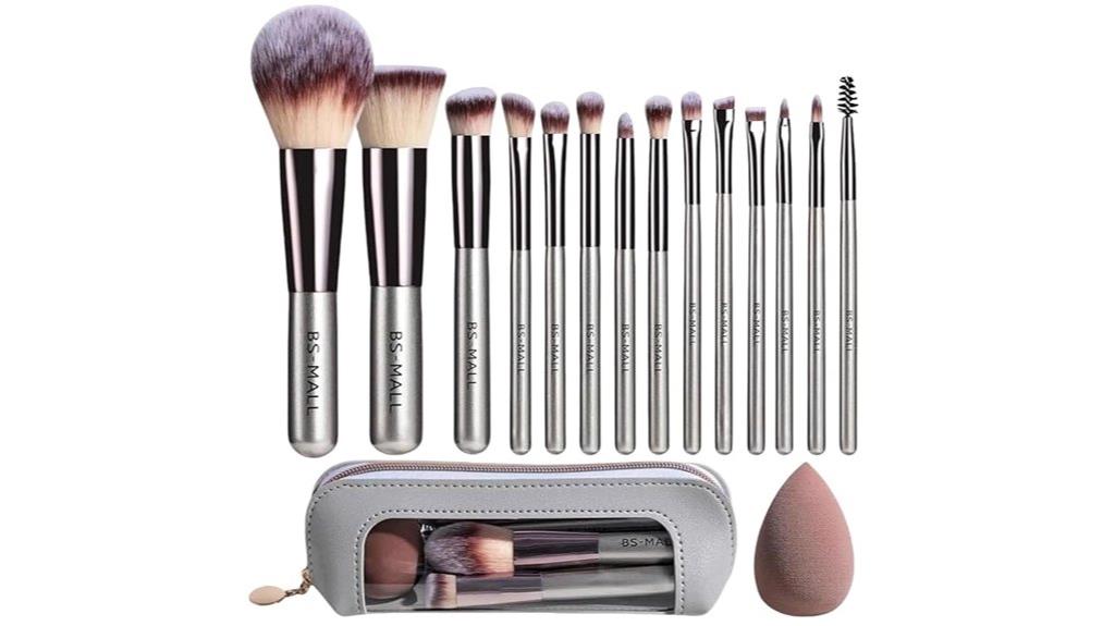 travel makeup brush set