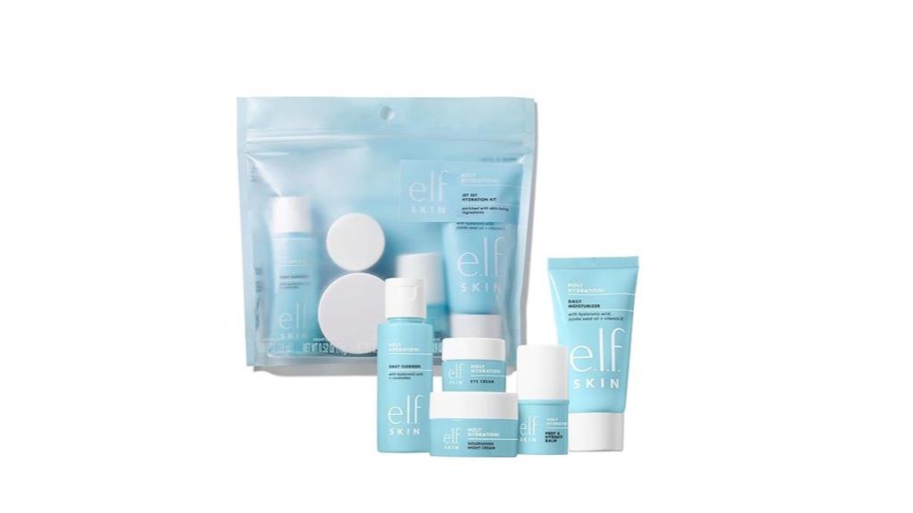 travel sized hydrating skincare set
