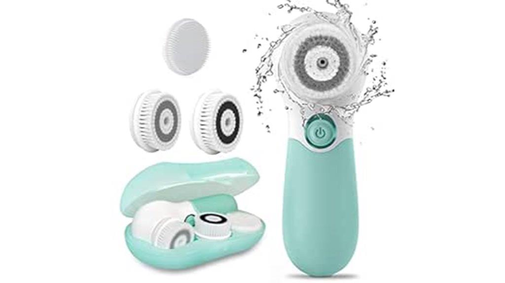 triple head dual speed facial brush