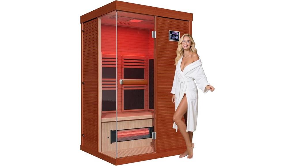 two person full spectrum sauna