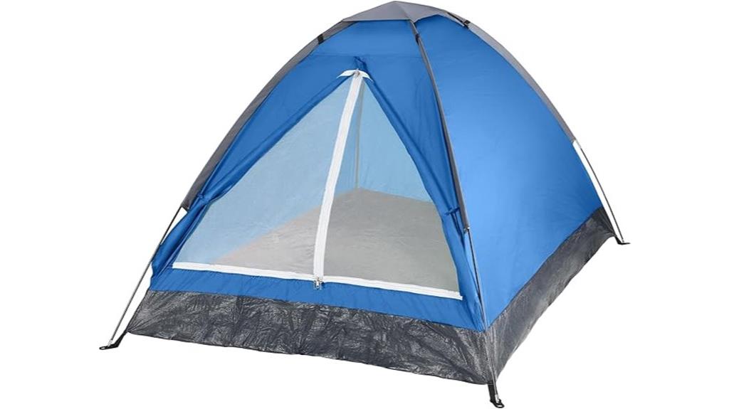 two person tent with rain fly