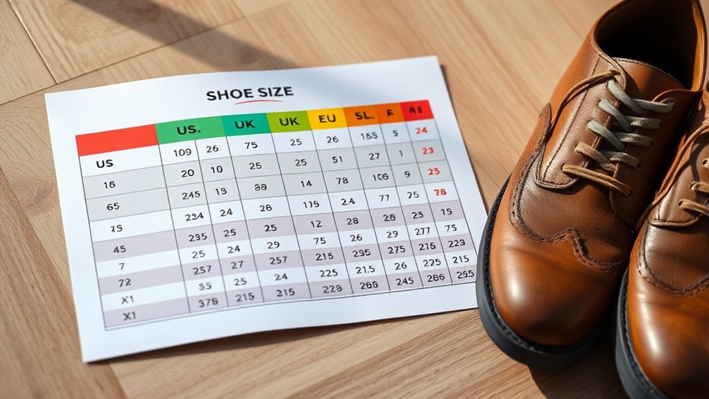 uk us shoe size differences