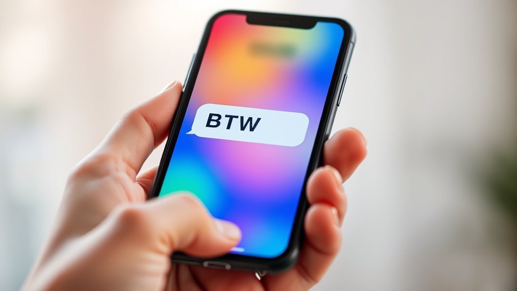 use btw thoughtfully