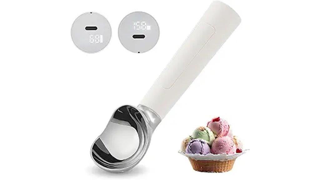 warm ice cream scoop