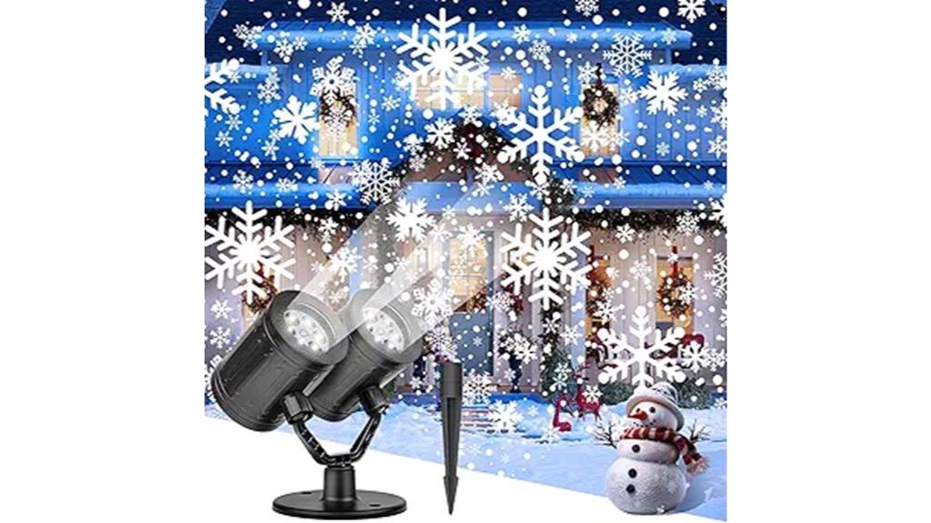 waterproof christmas snowflake projector