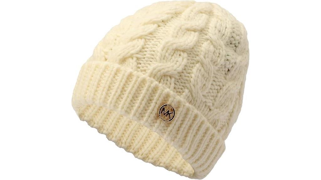 women s cable knit hat