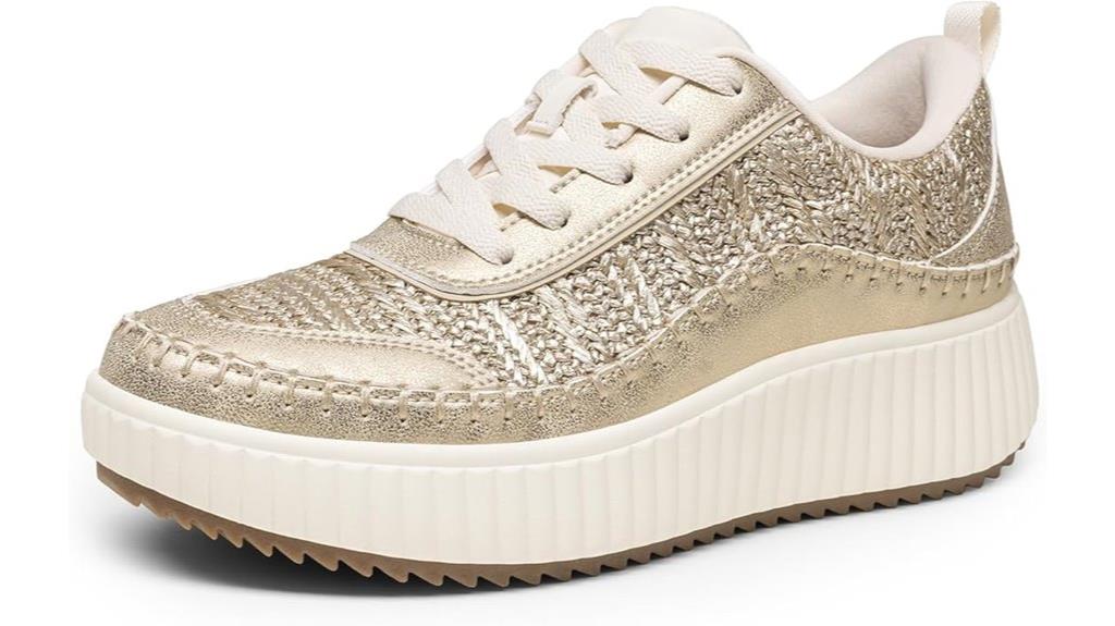 women s chunky tweed sneakers