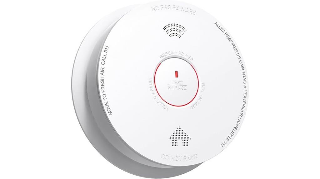 10 year battery smoke alarm