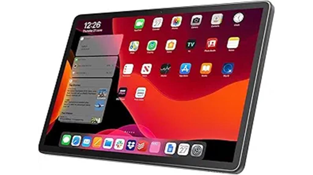 11 inch tablet with large storage