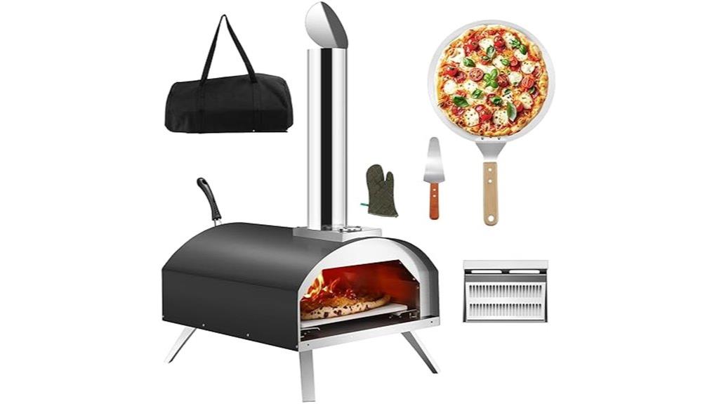 12 inch wood fired pizza oven