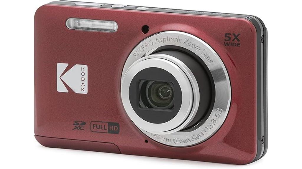 16mp zoom camera with lcd