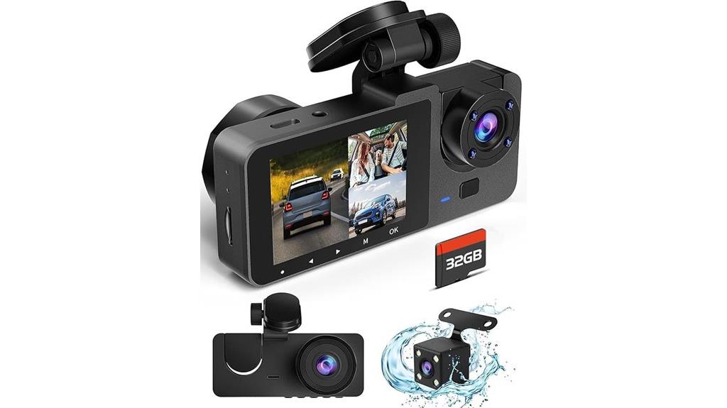 4k front rear recording