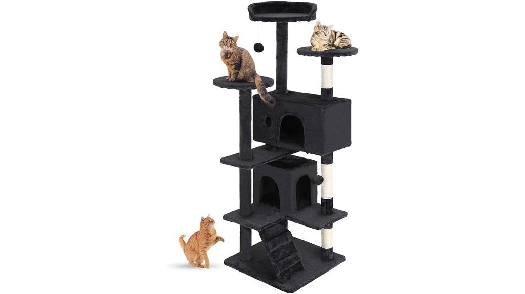 54 inch multi level cat tower