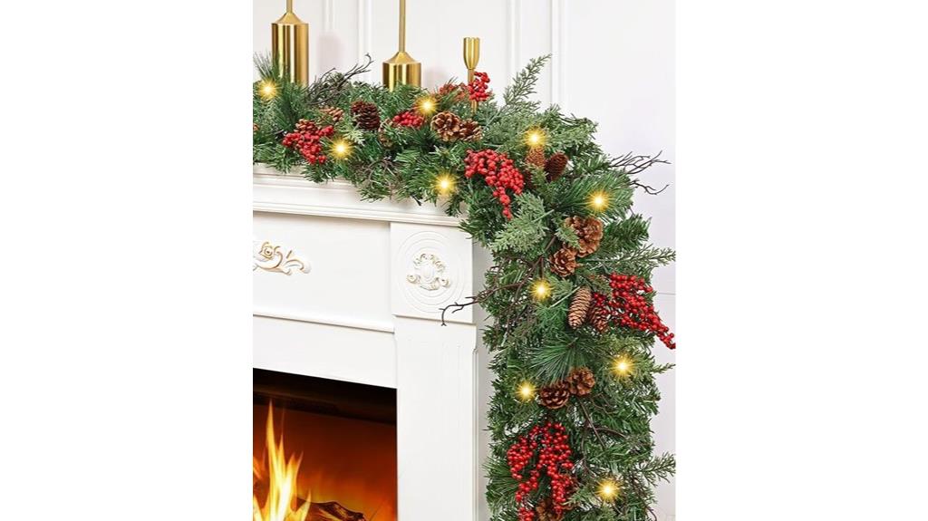 6 ft lighted christmas garland