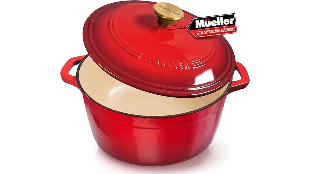 6 quart enameled dutch oven