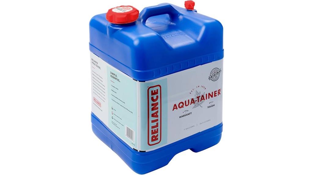 7 gallon water storage container