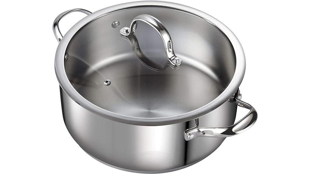 7 quart stainless steel casserole