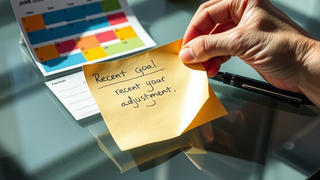 adjust goals as needed