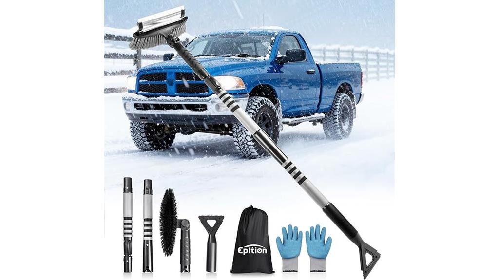 adjustable car snow brush