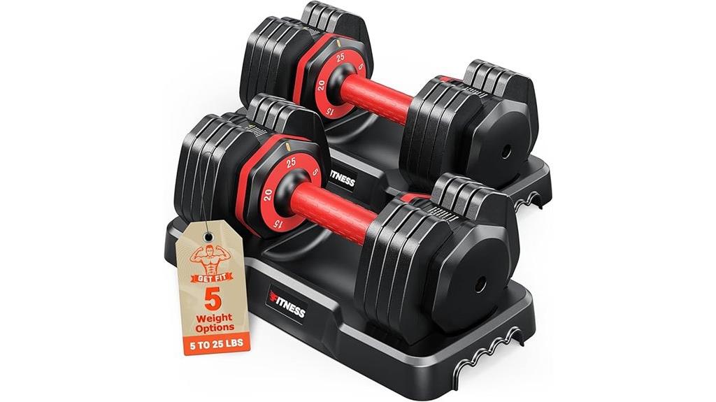 adjustable dumbbells for home