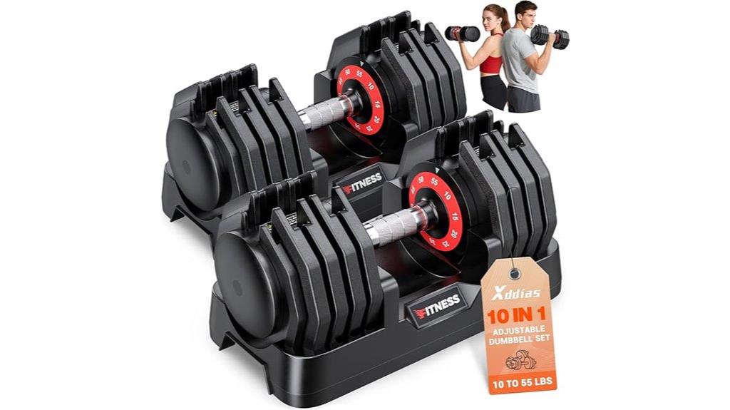 adjustable dumbbells for strength