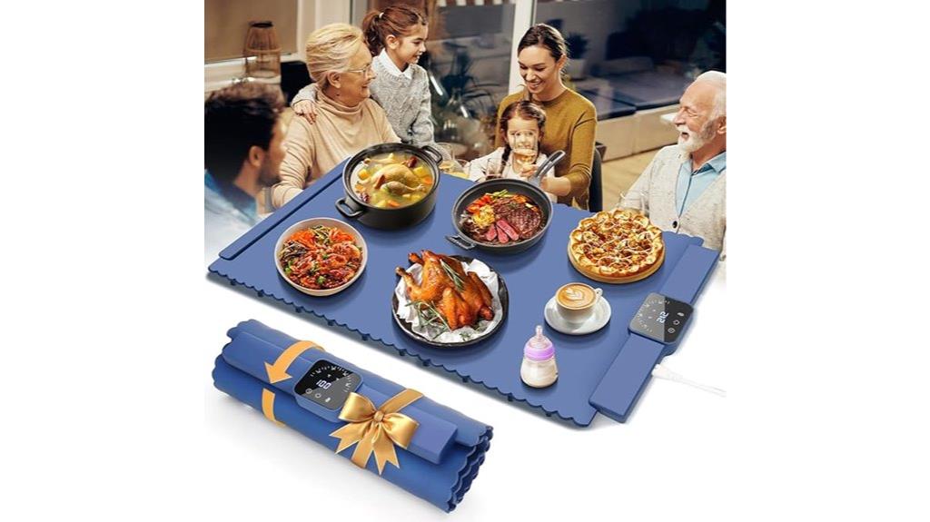 adjustable food warming mat
