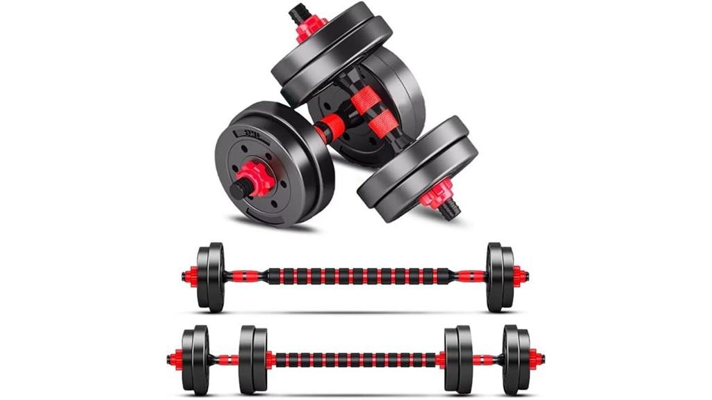 adjustable home gym dumbbells