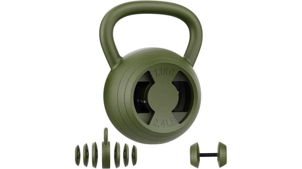 adjustable kettlebell dumbbell set