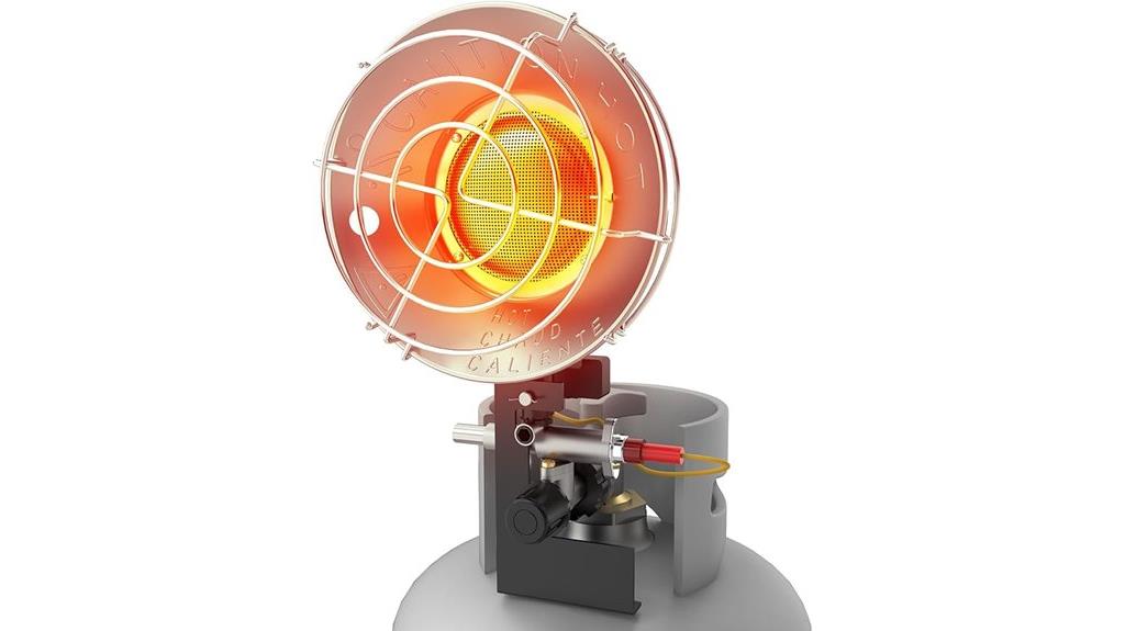 adjustable safety propane heater