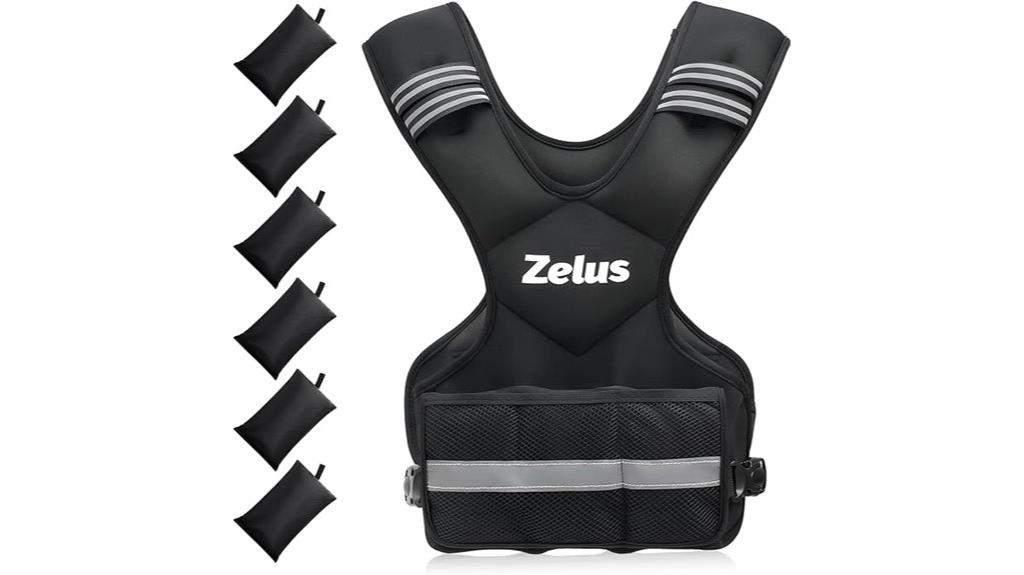 adjustable weighted fitness vest