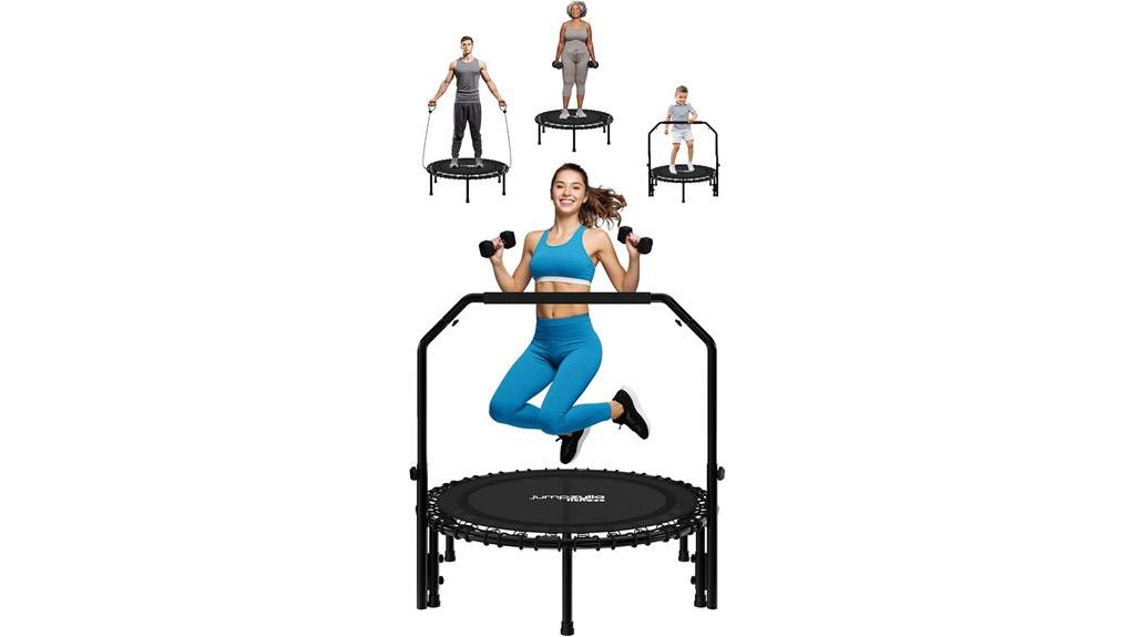 adult rebounder trampoline exercise