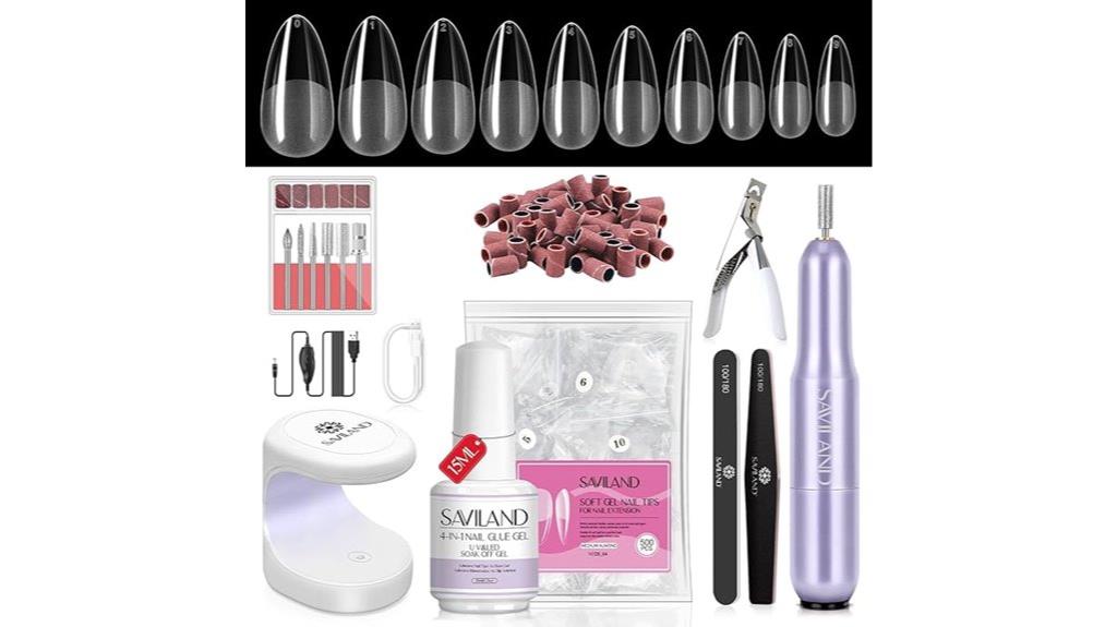 almond gel nail kit