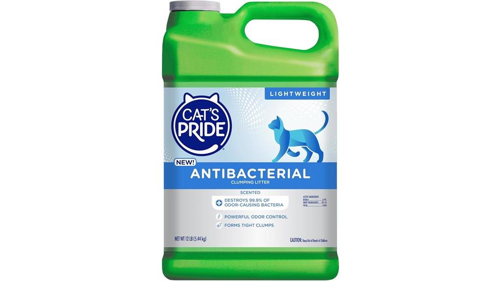 antibacterial clumping cat litter