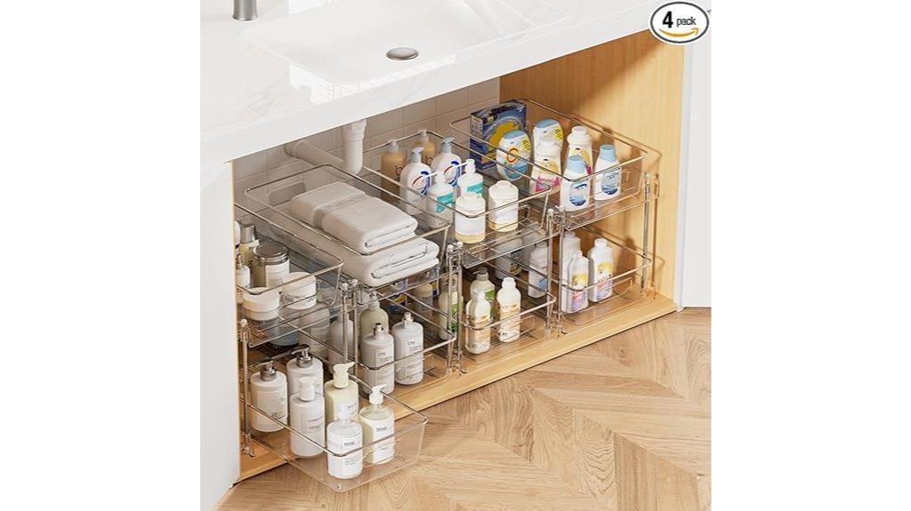 bathroom storage organizer set