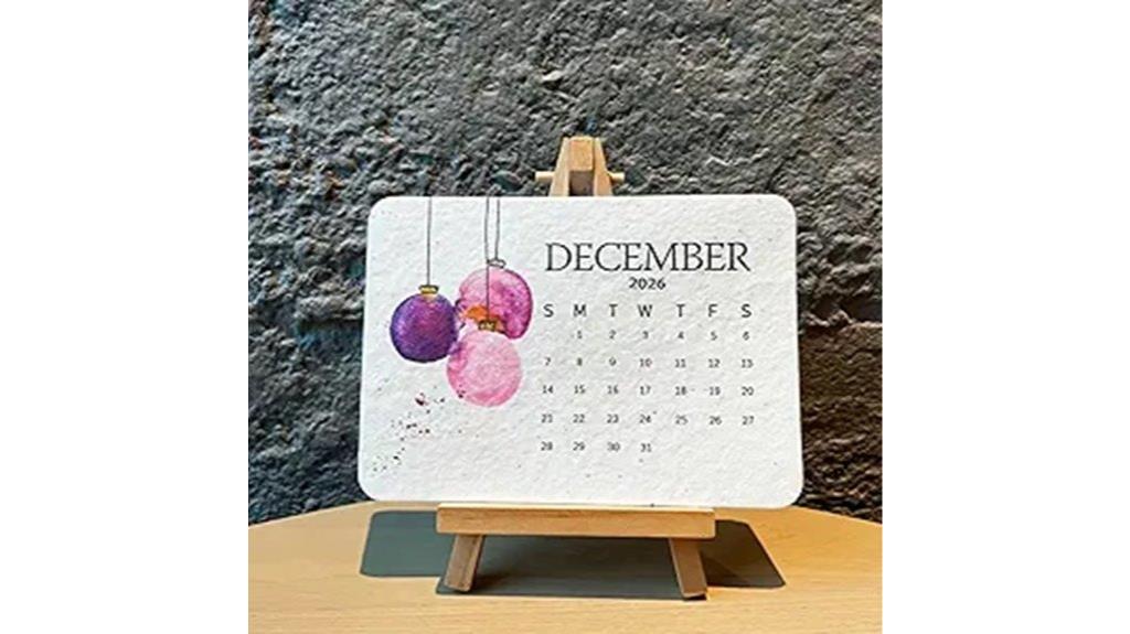 biodegradable love seed calendar