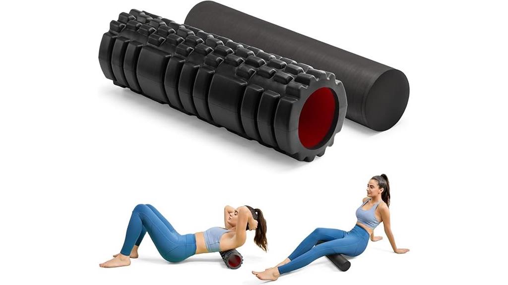 black 18 inch foam roller