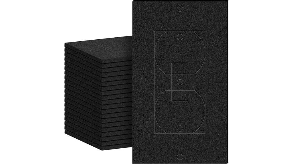 black outlet insulation sealers