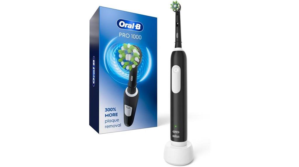 black rechargeable toothbrush