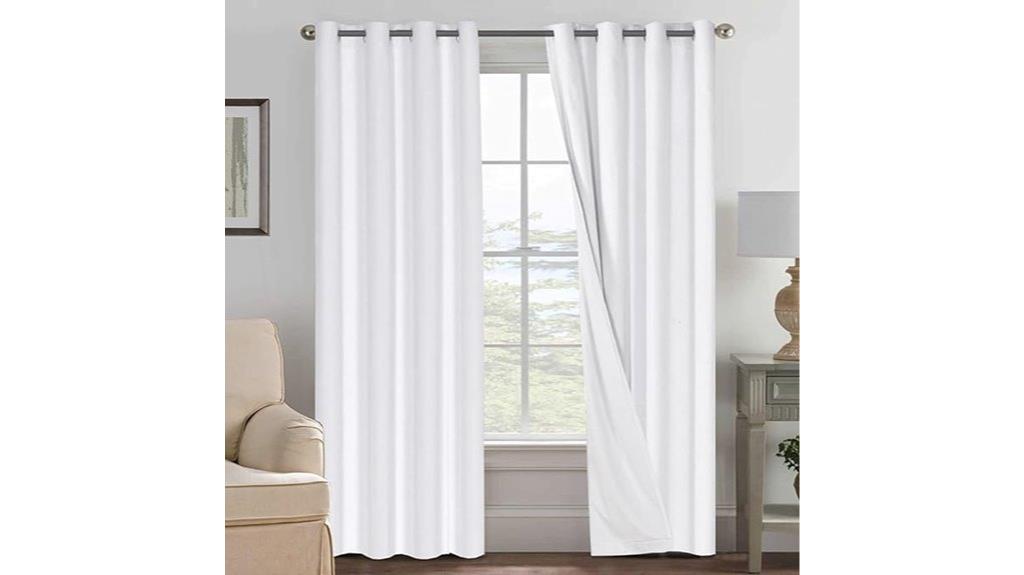 blackout bedroom curtain set