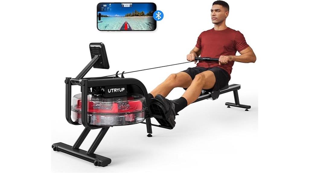 bluetooth enabled home rowing machine