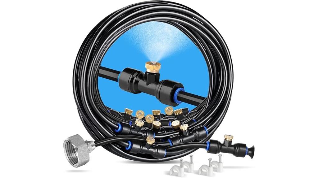 brass nozzle misting system