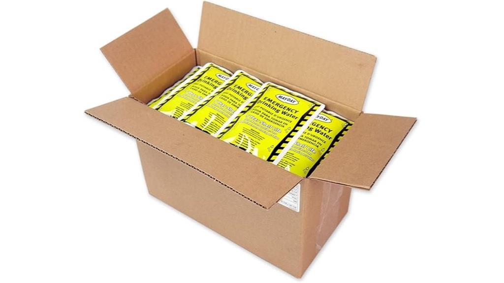 bulk emergency water pouches