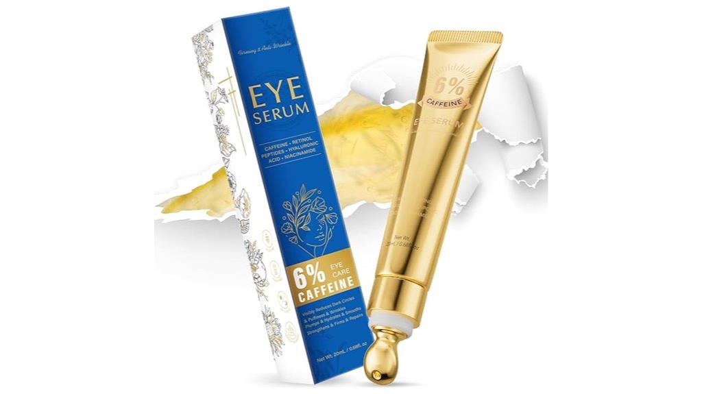 caffeine infused eye cream