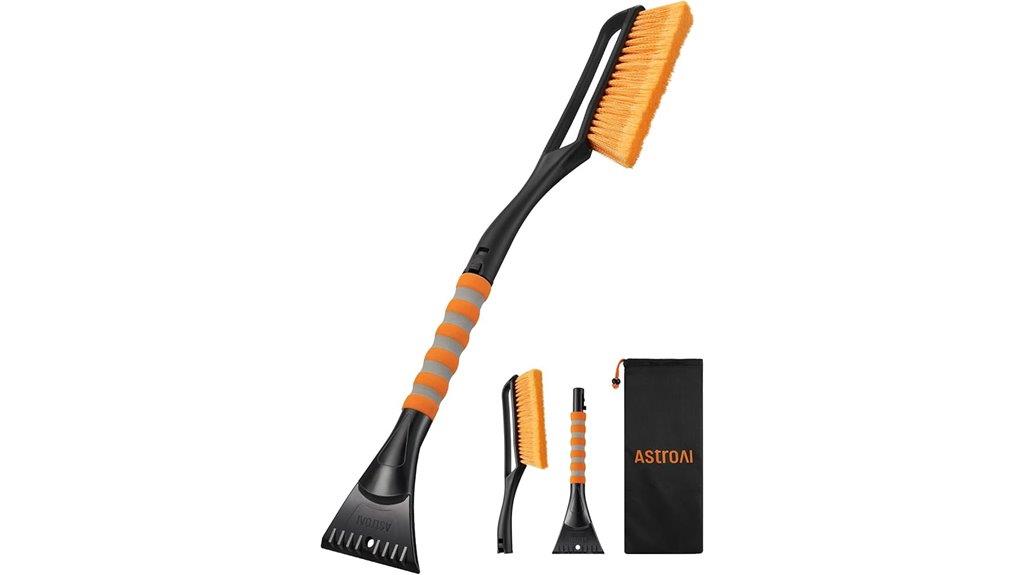 car snow brush and scraper